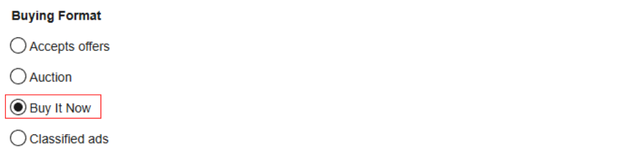 Buy It Nowにチェックを入れる 画像
