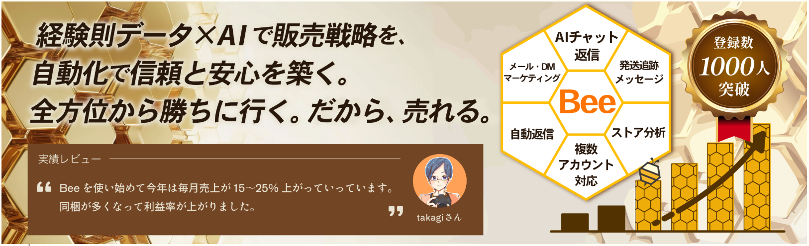 AIマーケティングツール「Bee」 見出し画像