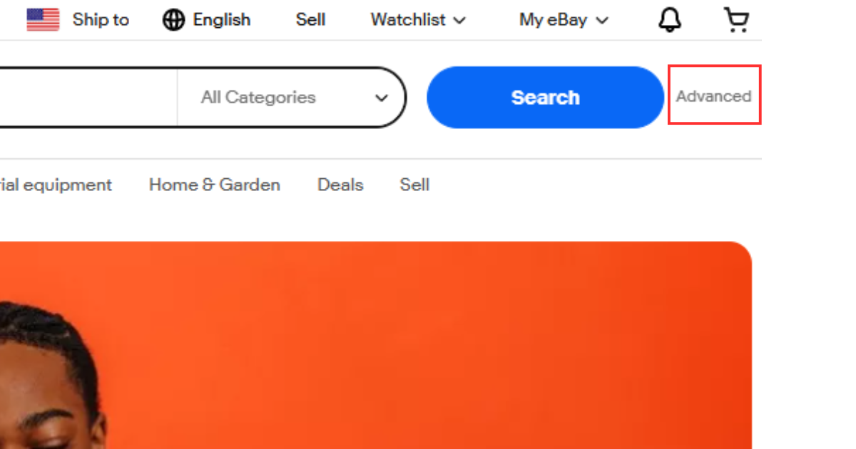 画面右上の「Advanced」をクリックする　画像