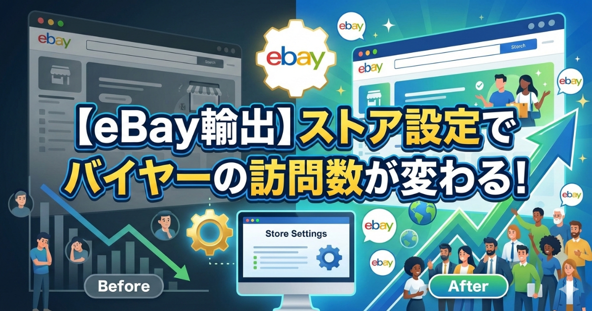 【eBay輸出】ストア設定でバイヤーの訪問数が変わる！